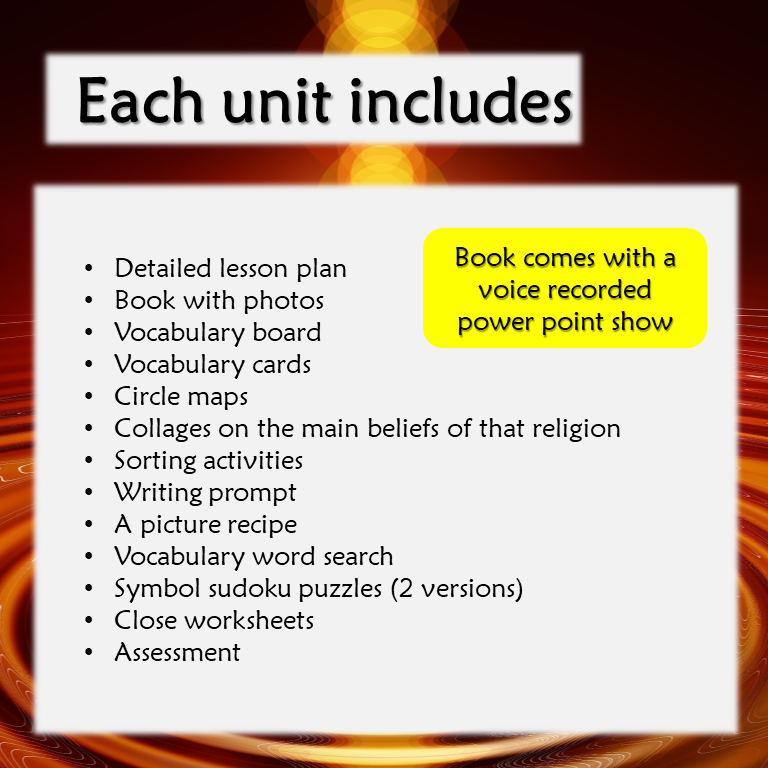 World Religion BUNDLE: 5 complete units for special education • Special ...