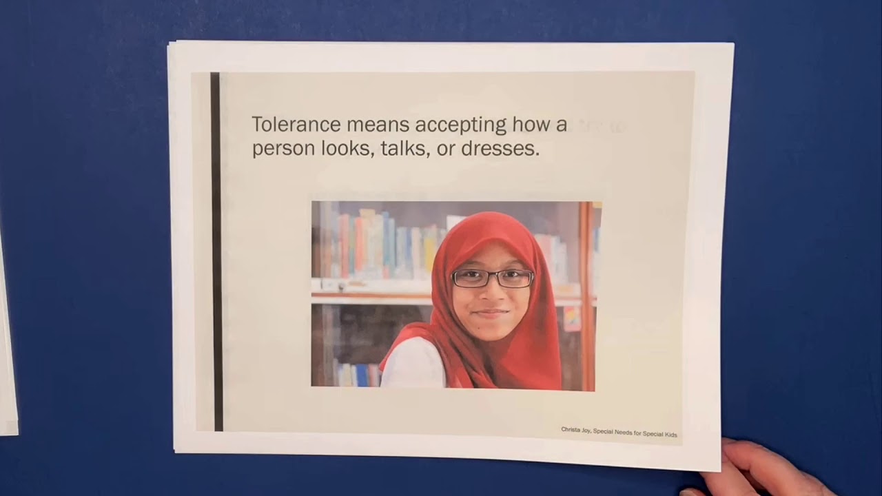 Free Social Story on Tolerance