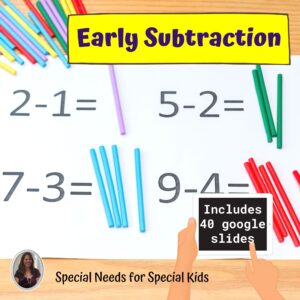 Subtraction Unit for Special Education with digital activities