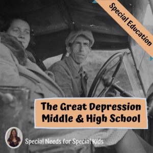 Great Depression Unit for Special Education