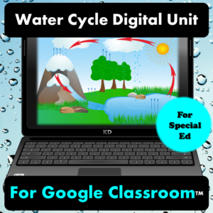 Water Cycle Digital Unit for Special Ed