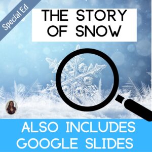 The Story of Snow Literacy Unit for Special Education