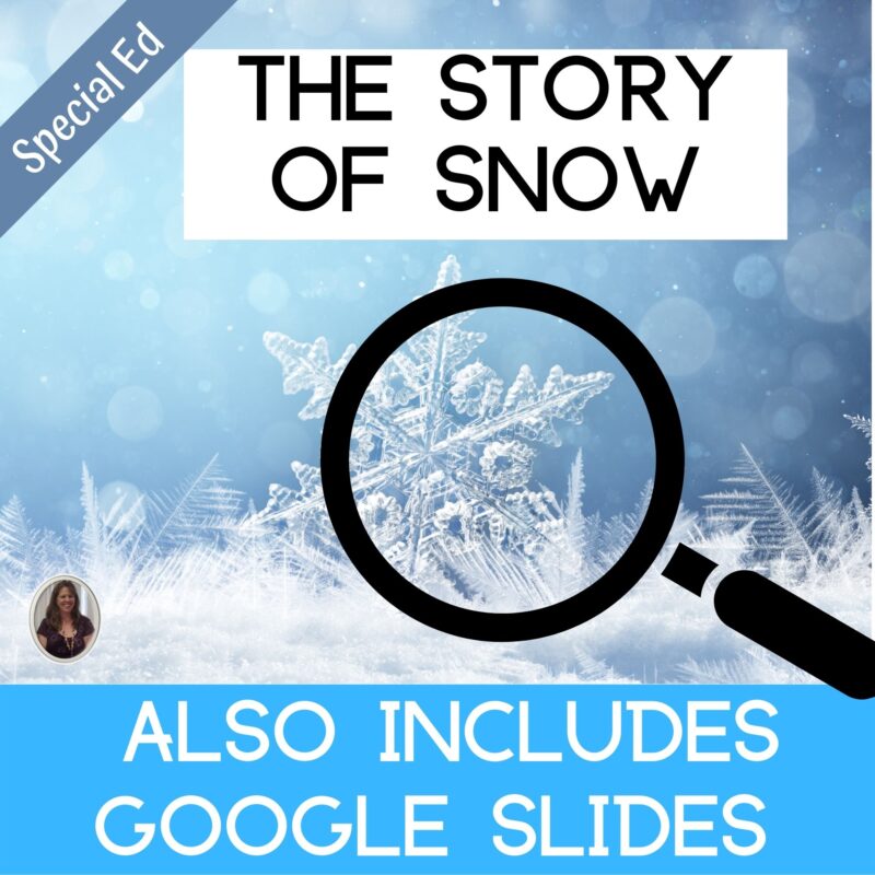 The Story of Snow Literacy Unit for Special Education