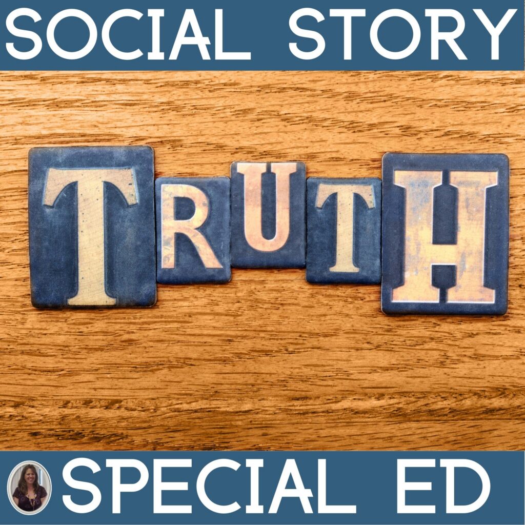 Telling the Truth Social Story and Activities EDITABLE • Special Needs ...