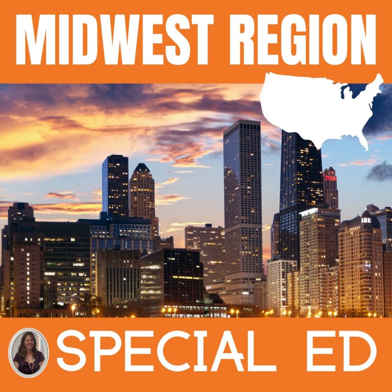 Midwest Region of the US Special Education 5 Regions of the United ...
