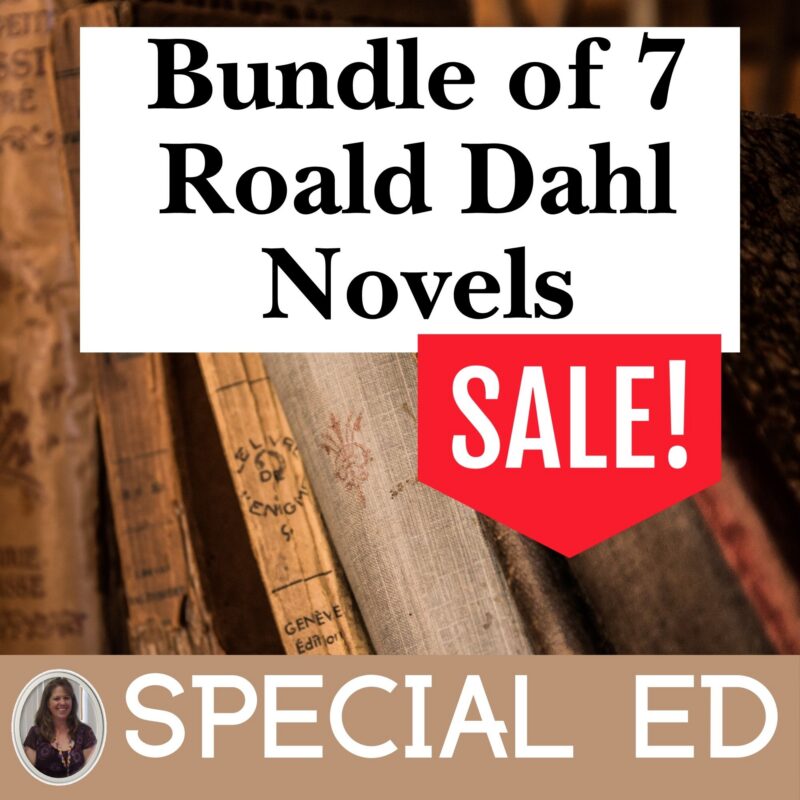 Roald Dahl Novel Unit Bundle for Special Education • Special Needs for ...