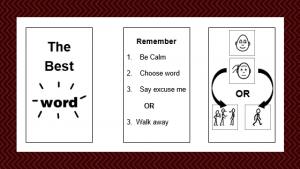 Dealing with profanity in the classroom power card