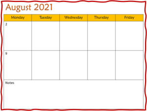 bi-weekly lesson planning template
