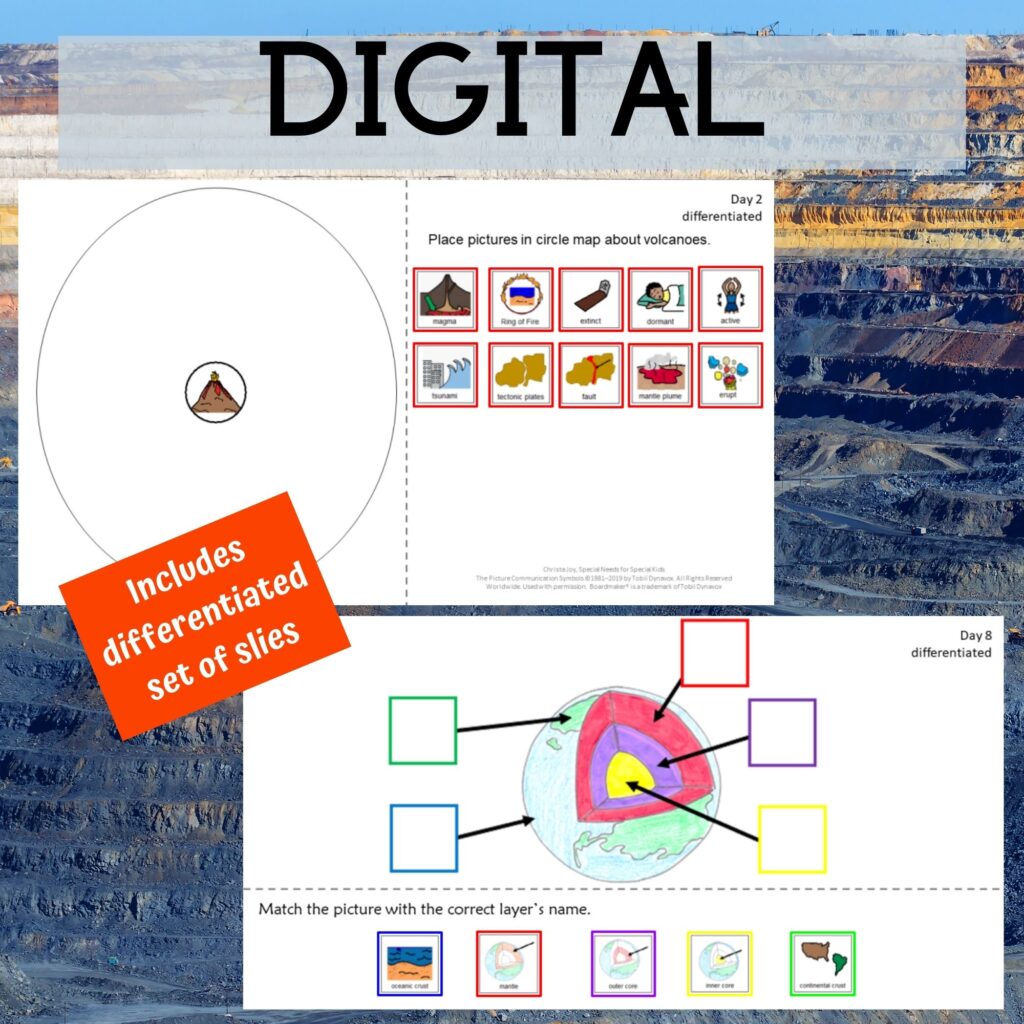 Layers of the Earth Unit for Special Education with digital activities ...
