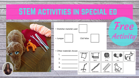 STEM activities in special ed with free activity