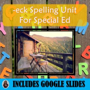 eck Word Family for Special Education
