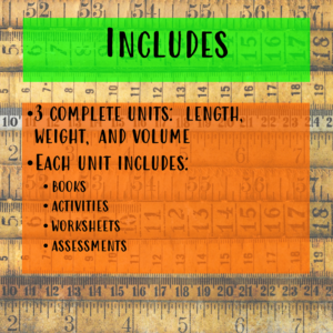 Measurement Bundle for Special Education | English Units PRINT and ...