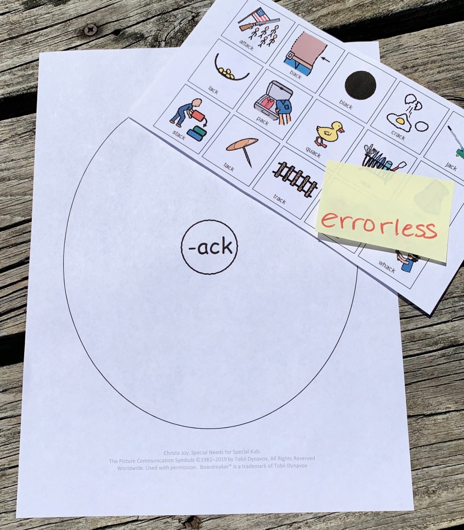 Errorless circle map used as a strategy for teaching spelling