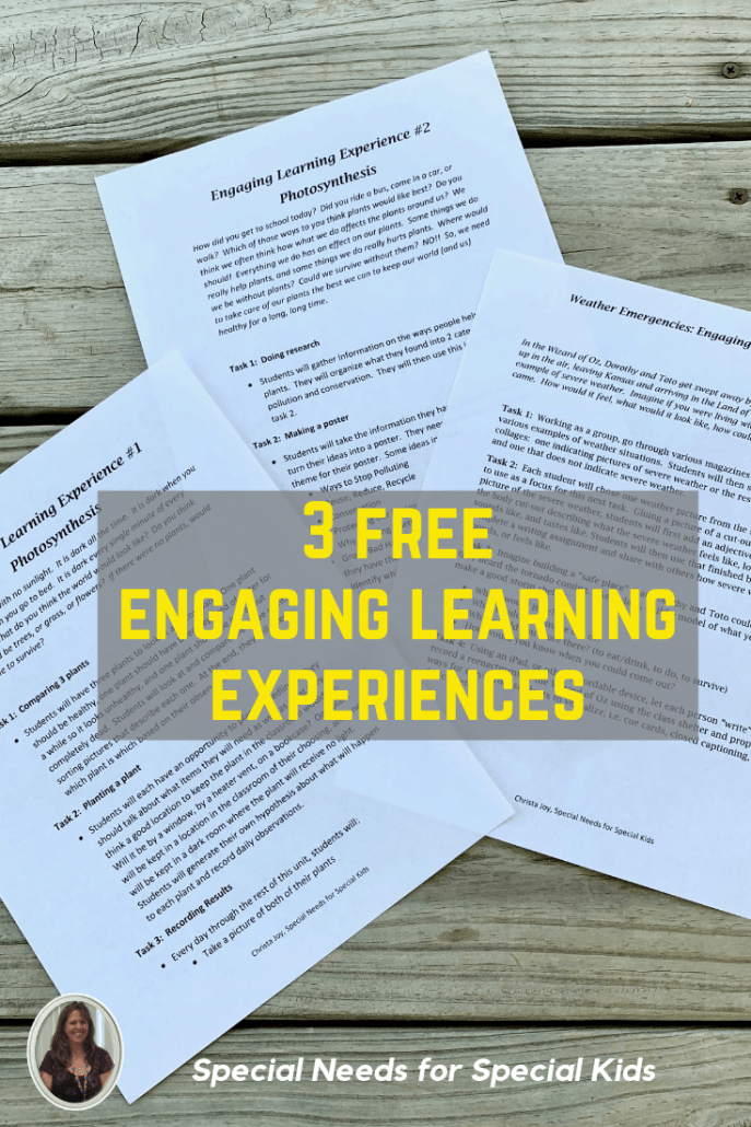 3 learning experiences free to download