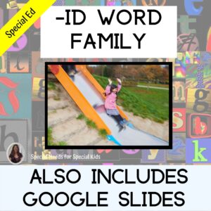 id Word Family for Special Education