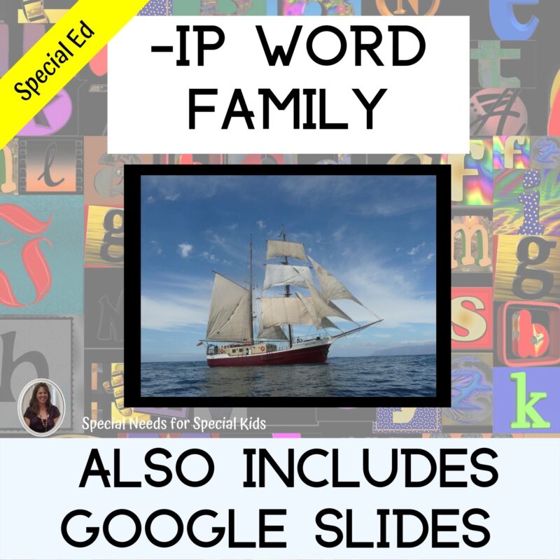 ip Word Family for Special Education PRINT and DIGITAL