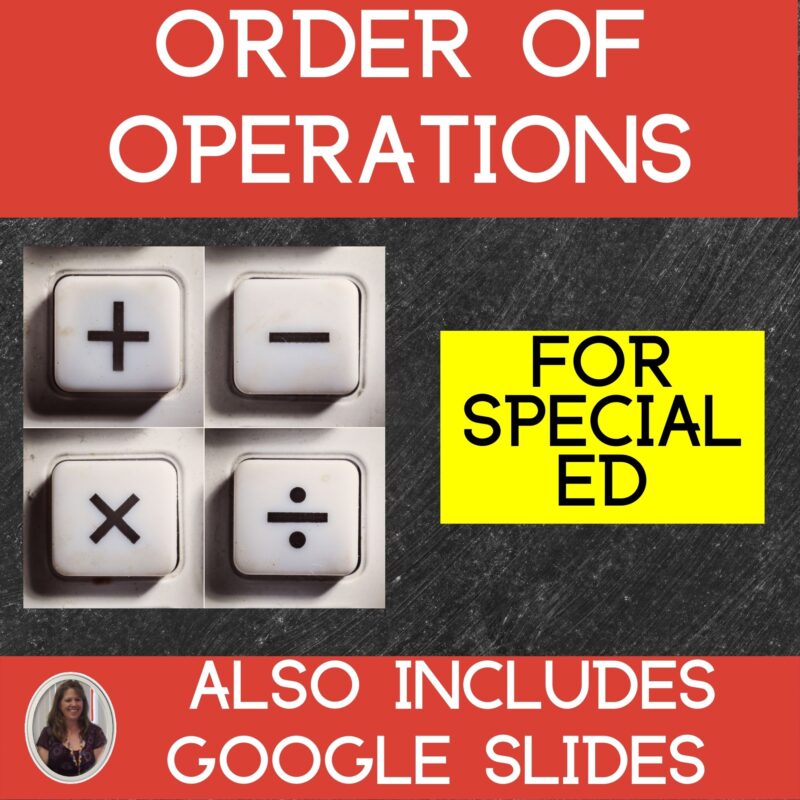 Order of Operations for Special Education
