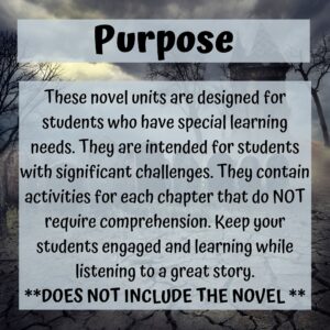 The Austere Academy Novel Study for Special Education