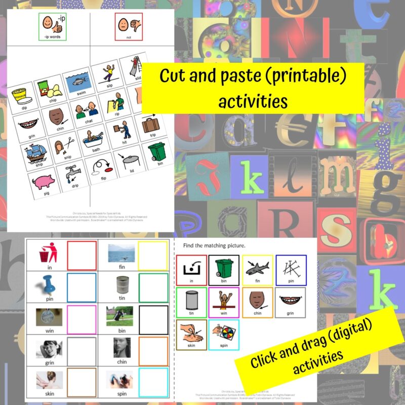 Short i Word Family Bundle for Special Education