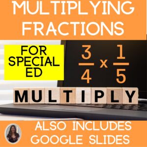 Multiplying Fractions Unit for Special Education