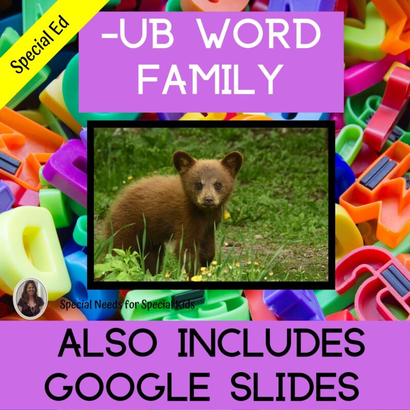 ub Word Family for Special Education