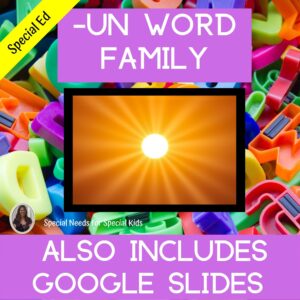 un Word Family for Special Education