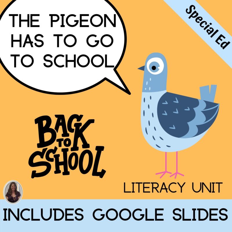 The Pigeon has to go to School Special Education Back to School