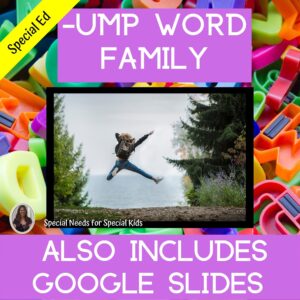 ump Word Family for Special Education