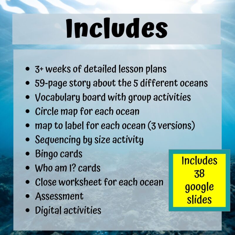 World's Oceans for Special Education
