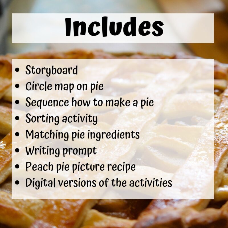 So You Want to Grow a Pie Literacy Unit for Special Education
