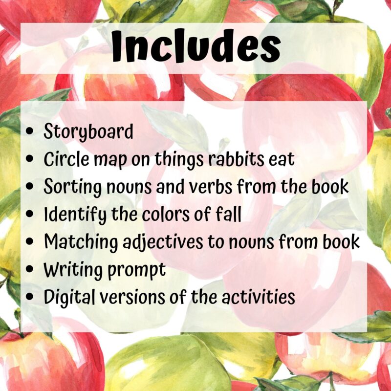 Hungry Bunny Literacy Unit for Special Education