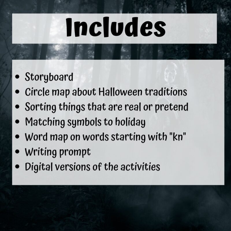 Hubknuckles Literacy Unit for Special Education | Halloween
