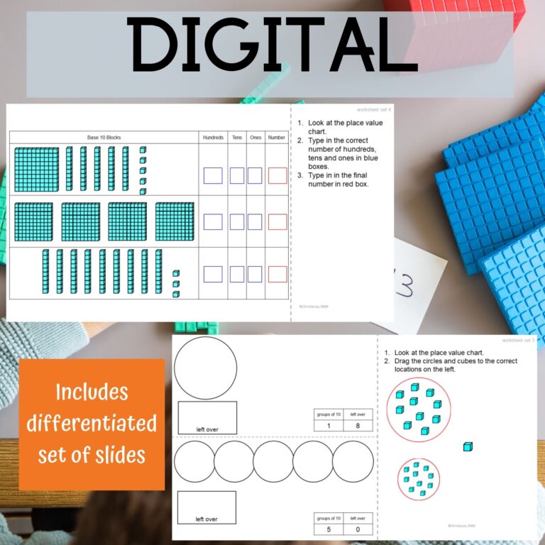 Place Value Activities for Special Education Scaffolded PRINT and ...