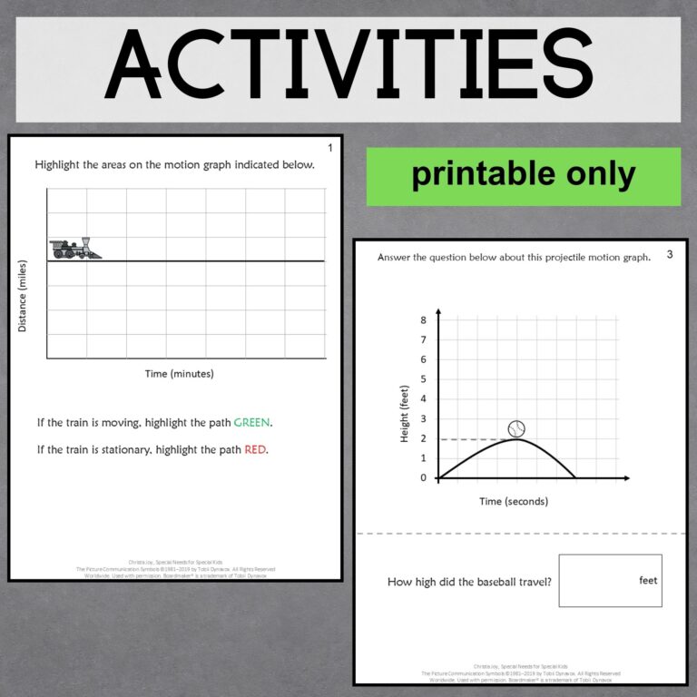 Super Simple Motion Graphs includes Projectile Motion for Special ...