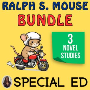 Ralph Mouse Novel Study Bundle Activities & Chapter Questions Beverly Cleary