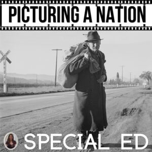 Picturing a Nation Novel Study Special Education Great Depression Project