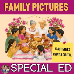 Family Pictures Book Companion Activities Special Education