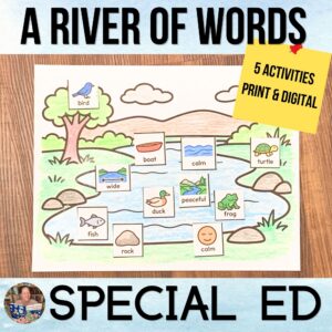 A River of Words Book Companion Activities Special Education Poetry